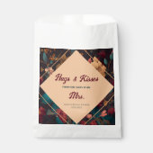 ダークリッチフローラテーマブライダルシャワー フェイバーバッグ (正面)