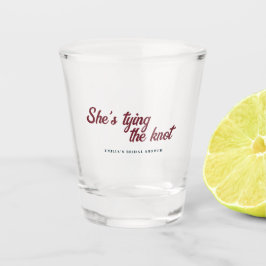 ダークリッチフローラルテーマのブライズシャワー ショットグラス