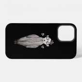 ダークリップとメガネ姿 iPhoneケース (裏面横)