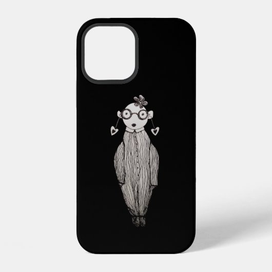 ダークリップとメガネ姿 iPhoneケース (裏面)