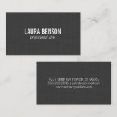 ダークリネンプリント 名刺 (正面/裏面)
