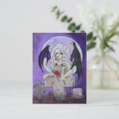 「ダークリングバラ」のはがき ポストカード (スタンド正面)