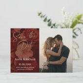 ダークルビー花模様 セーブザデート (スタンド正面)