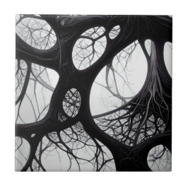 ダークルーツオーガニック抽象芸術タイル タイル