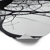 ダークルーツオーガニック抽象芸術ポスター ポスター (角)