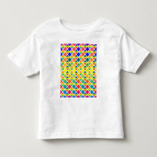 ダークレインボウ(ダイヤモンド市松模様に) トドラーTシャツ