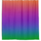 ダークレインボーカラーシャワーカーテン シャワーカーテン (正面)