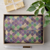 ダークレインボーグラデーションフォイル&金ゴールドマーメイドはかりで測 薄葉紙 (ギフト)