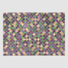 ダークレインボーグラデーションフォイル&金ゴールドマーメイドはかりで測 薄葉紙