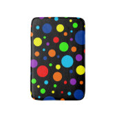 ダークレインボースポットバスマット バスマット (正面縦)