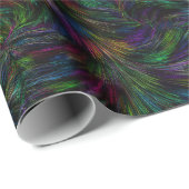 ダークレインボーフェザースワール ラッピングペーパー (ロールコーナー)