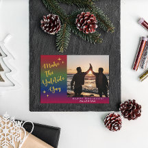 ダークレインボーユレタイドホリデーフォトカード