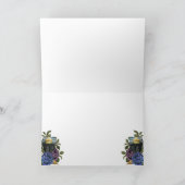 ダークレイヴンパープルバラゴシック結婚ズ サンキューカード (内部)