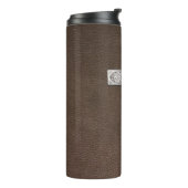 ダークレザーのメタルクロス タンブラー (回転左)