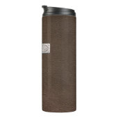 ダークレザーのメタルクロス タンブラー (回転右)