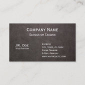 ダークレザー背景のカスタマイズ可能 名刺 (裏面)