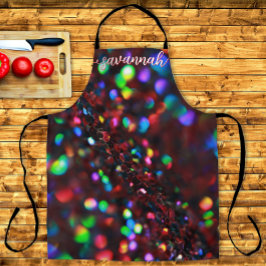 ダークレッドきらめくの作業前掛 エプロン