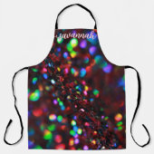 ダークレッドきらめくの作業前掛 エプロン (正面)