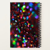 ダークレッドきらめくジャーナル ノートブック (裏面)