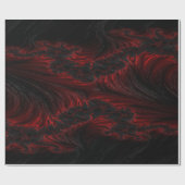 ダークレッドとブラックウェーブhd壁紙 ラッピングペーパー (フラット)