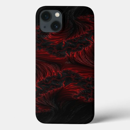 ダークレッドとブラックウェーブhd壁紙 Case-Mate iPhoneケース (裏面)