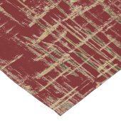 ダークレッドと金ゴールドアモダンート ショートテーブルランナー (コーナー)