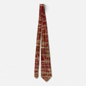 ダークレッドと金ゴールドアモダンート ネクタイ (裏面)