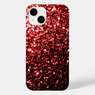 ダークレッドの疑似ラメが輝くゴージャスなデザイン Case-Mate iPhone 14ケース