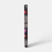 ダークレッドの花と棘のある蔓 SAMSUNG GALAXYケース (左側面)