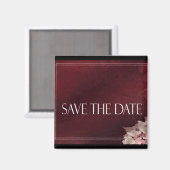ダークレッドの記念日お知らせマグネット マグネット (正面/裏面)