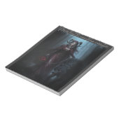 ダークレッドの赤ずきん ノートパッド (回転)