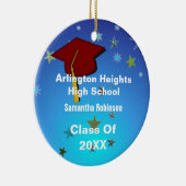 ダークレッドキャップ&スターズエクセレーションオーナメント セラミックオーナメント (右)