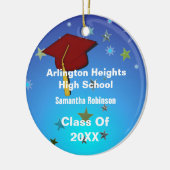 ダークレッドキャップ&スターズエクセレーションオーナメント セラミックオーナメント (左)