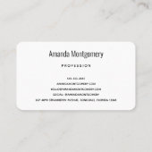 ダークレッドグラムウェーブサテン抽象デザイン 名刺 (裏面)