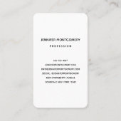 ダークレッドグラムウェーブサテン抽象デザイン 名刺 (裏面)