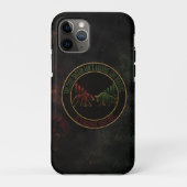 ダークレッドグリーンバルベアトレーダーデザイン Case-Mate iPhoneケース (裏面)