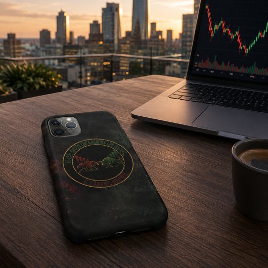 ダークレッドグリーンバルベアトレーダーデザイン Case-Mate iPhoneケース