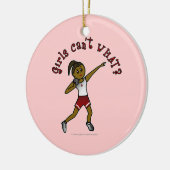 ダークレッドショットプット セラミックオーナメント (左)