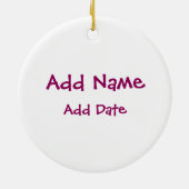 ダークレッドショットプット セラミックオーナメント (裏面)