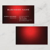 ダークレッドスタイリッシュマ魅力的ネージャ 名刺 (正面/裏面)