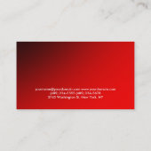 ダークレッドスポーツパーソナルトレーナー名刺 名刺 (裏面)