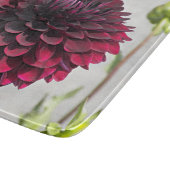 ダークレッドダリア開花フローラ カッティングボード (角)