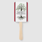 ダークレッドファミリーツリーファミリー懇親会 ハンドファン (裏面)