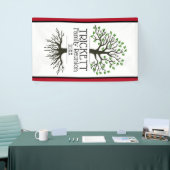 ダークレッドファミリーツリーファミリー懇親会 横断幕 (トレードショー)