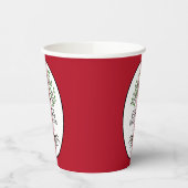 ダークレッドファミリーツリーファミリー懇親会 紙コップ (左)