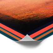 ダークレッドファンタジーエイリアン砂漠 ポスター (角)