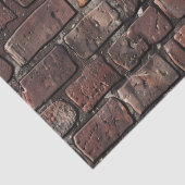 ダークレッドブリックウォールデコパージュ 薄葉紙 (詳細)