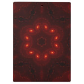 ダークレッドブルゴーシックレーススノーフレーク クリップボード (裏面)