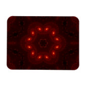 ダークレッドブルゴーシックレーススノーフレーク マグネット (横)