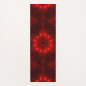 ダークレッドブルゴーシックレーススノーフレーク ヨガマット (正面)